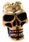 Kiss of Leather Bartperle Haarperle Bronze Totenkopf