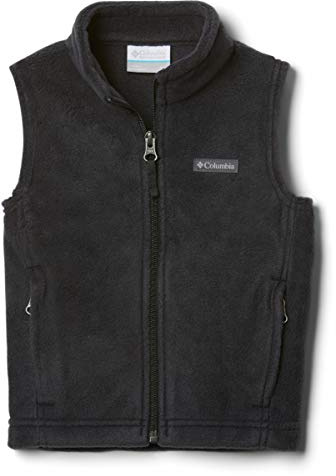 Columbia Youth Boys Steens Mtn Fleece Vest, Black, Large