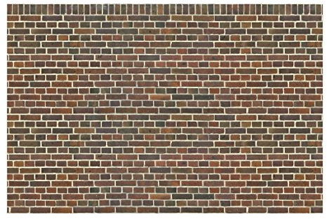 Bilderwelten Backstein Fototapete 3D inkl. Kleister 480x320cm - Vliestapete Made in Germany - Backstein Tapete Wohnzimmer - Steintapete Ziegel Tapete - Ziegelstein Tapete Flur Küche T_1883