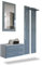 Vladon Garderobenset Garderobe Kioto, Made in Germany, Korpus in Weiß matt/Front in Grau Hochglanz