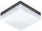 EGLO LED Außen-Deckenlampe Sonella, 1 flammige Außenleuchte für Wand und Decke, Deckenleuchte aus Kunststoff, Farbe: Anthrazit, weiß, IP44
