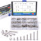 Glarks 150PCS M5 in acciaio INOX testa a brugola bulloni viti dadi assortimento kit