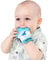 BabyNoms ® Teething Mitten | The Original Teething Paw | Safe Silicone Teething Toy or Teething Ring Provides Self-Soothing Teething Relief | Dino Blue Teether