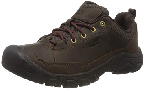 KEEN Men's Targhee 3 Oxford Casual Hiking Shoes, Dark Earth/Mulch, 9.5