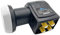 ARLI UHD Quattro LNB für Multischalter Sat Digital 4K 0,1 dB Ultra HD mehrere Teilnehmer mit Schalter Gold Anschluss ausziehbare Wetterschutz Universal Lmb Anlage Satelliten High Band Gain Qualität