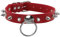 MILAKOO Punk Gothic Nieten Nieten PU Leder Kragen Red Choker Verstellbarer O-Ring Choker