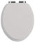 Heritage Dove Grey Toilet Seat with Soft Close Chrome Hinges