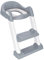 FiNeWaY Baby Kids Toddler Child Toilet Potty Training Step Ladder Toilet Seat Steps Assistant Potty for Toddler Child Toilet Trainer (Padded Seat - Grey)