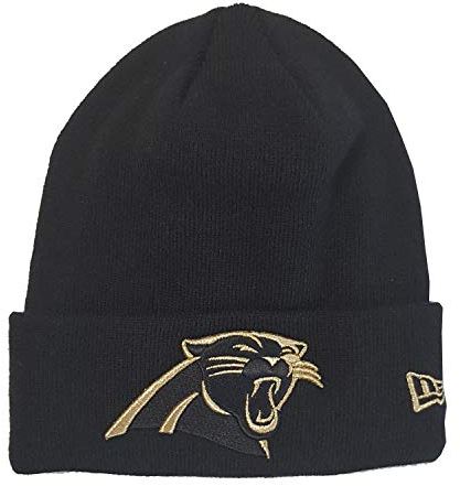 New Era Carolina Panthers Beanie NFL Essential Metallic Logo Black - One-Size