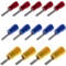 Flachstift Kabelschuhe Kabel Steckverbinder 10mm Stift 0.5-6.0 mm² Flat Pins (10mm Stift | Blau | 1.5-2.5mm², 25 Stück)