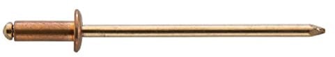 GESIPA | 50x Blindnieten Kupfer Ø4,0 x 6,0mm | Nietbare Materialstärke: 0,5-3,5mm | Nieten Hohlnieten, Blindnieten, Popnieten oder Blindnietmuttern in Industrie-Qualität