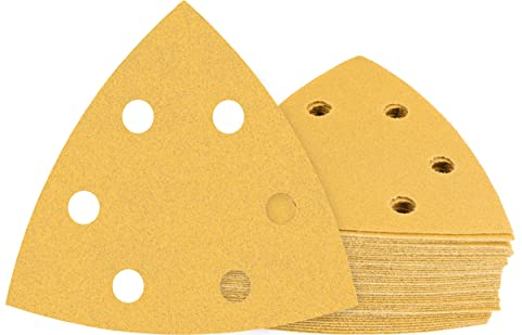 Bosch 50x EXPERT C470 Schleifblatt (für Farbe auf Holz, Hartholz, Ø 93x93 mm, Körnung 60, Professional Zubehör Deltaschleifer)