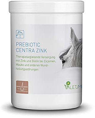 Valetumed PREBIOTIC Centra Zink, 750 g, Ergänzungsfutter für Pferde zur Versorgung mit Zink und Biotin, unterstützend bei Ekzemen oder Mauke, von Pferdekliniken und Tierärzten empfohlen