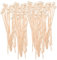 100 Stück Rock Candy Sticks mit Ball Holzstäbchen Holz Kuchen Sticks Getränk Rührstäbchen für Lollipop Kaffee Vorspeisen, Spieße, 15,2 cm