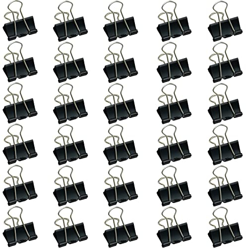 SZXMDKH 30 clip per raccoglitore, 25 mm, colore: nero