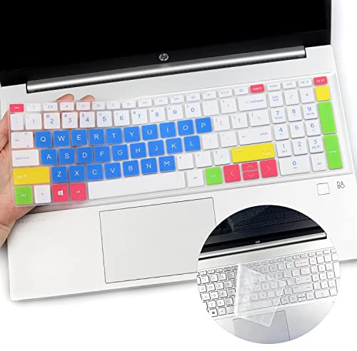 2pcs Keyboard Cover for HP Pavilion & HP Laptop 15-eg 15-eh 15-er 15 er0056cl er0051nr 15-eh1070wm eh1050wm eh1022ur eh1052wm eh1085cl eh1097nr 15-eg0050wm eg0165st eg0025nr eg1077nr