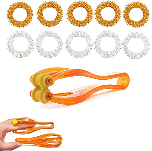 Massage Ring,Finger Massage Roller,Massageringe Roller,Akupressurring,Finger Massage Ring,Massageringe für Handgelenk, Acupressur Ringe,Akupressurring Finger,Akupressur Ring Massagering