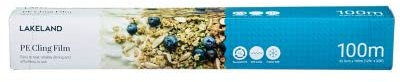 Lakeland Ultimate PE Cling 32.5cm x 100m – Extra-Wide Recyclable Cling Film Easy to Tear But Strong