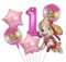 5 Stück Paw Patrol Skye Folienballons Geburtstagsparty Zubehör für Kinder Themenparty Dekorationen (1)