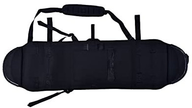 UFROGE Snowboard Protection Soft Cover, Outdoor Verschleißfeste Crash Strip Design Portable Snowboard Sleeve Soft Cover Case, für Ski Snowboard Zubehör Bag Strap(Black,145cm)