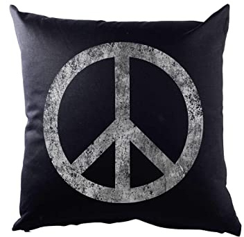 Urban Backwoods Peace Symbol Kissen Dekokissen