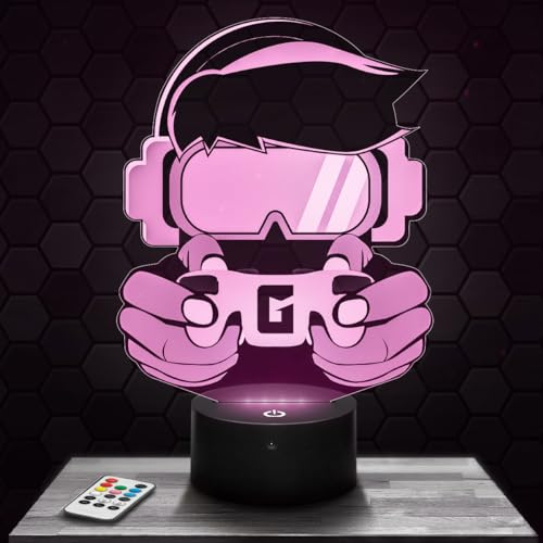 Lampada Gamer Gaming decorazione camera da ragazzo Lampada 3D Gamer Gaming oggetto Gaming Gamer Video giochi idea regalo decorazione Idea Regalo Natale adolescente originale