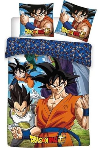 Bettwäsche Dragon Ball Z – 140 x 70 cm mit Kissenbezug Dragon Ball Z (Bettbezug, Dragon Ball, Kinderbett)