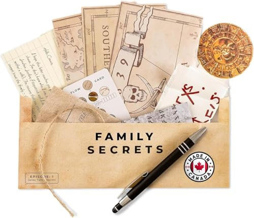 Escape Mail Episode 1 [2nd Edition]: Family Secrets Kooperatives Escape Room Spiel für Familien | Umschlag | Immersive Storyline | Alter 15+