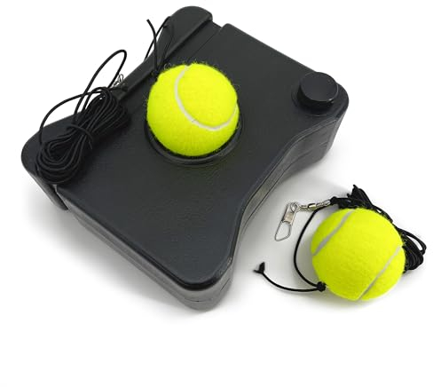 Alephnull Tennis Ball Trainer con Rimbalzo per Bambini e Principianti (Grigio-Nero)