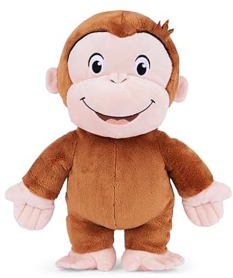 Schmidt Spiele 42814 Curious Georg, Coco der neugierige AFFE, 37 cm, XL Plüschfigur - Amazon Exklusive