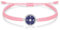 J.Endéar Kompass Armband für Damen Mädchen Silber 925, Schnur Seil Armband Handgemachte Marineblau Schmuck, Reise Abenteuer Graduierung Freundschaft Geschenk, Rosa
