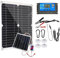 SNBGRYE Kit De Panneaux Solaires 25W 50W 75W 100W, avec ContrôLeur De Charge 20A, Charge De Batterie 12V, 2 Ports De Sortie USB, pour La Maison, Le Camping, La RandonnéE,25W