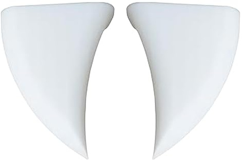 White Devil Horns Car, Car Fangs Decoration, Scary Car Decorations, Halloween Auto Accessories, Devil Horns Car Decor, Waterproof Vehicle Fangs, Vampire Teeth for Vehicles White