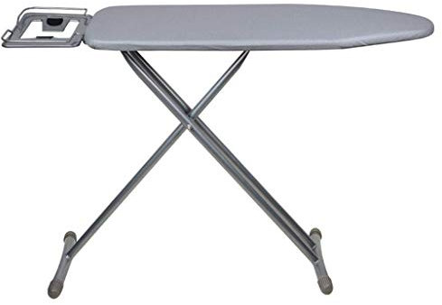 Asse da stiro per lavanderia hotel antiruggine resistente all'usura grigio nero 120 x 31 x 75 cm