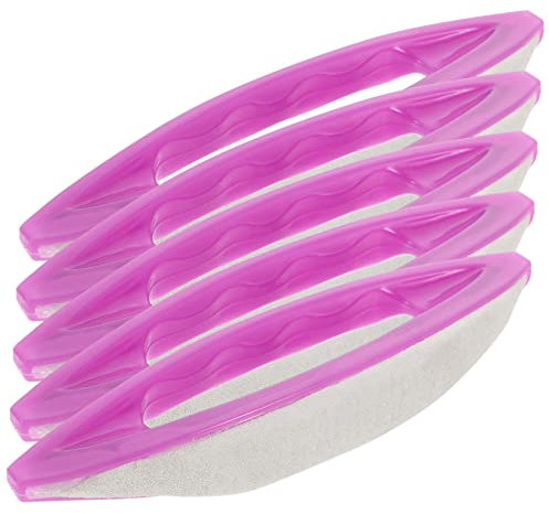 VINTORKY 5stücke Teiliges Nagelpuffer Acryl Mit Polierwachs Und Violettem Schafsleder Für Maniküre Und Pediküre Langlebige Nagelpuffer Zum Formen Und Polieren Natürlicher Nägel Tragbares Na