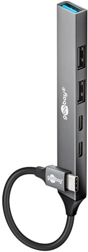 Slim 5-Port USB-Hub, USB-C™ auf USB-C™/USB-A, 5 Gbit/s - 74460
