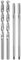 sourcing map HSS-6542 Lot de tarauds et forets à filetage métrique droit M8 x 1,25 150 mm extra long et 2 forets hélicoïdaux de 8 mm extra longs 165 mm
