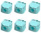 Satiskid 6 PCS Magnetic Cable Manager, Self-Adhesive Desk Cable Organizer, Phone Charging Cable Keeper, Wire Holder for Office, Car, Kitchen & Home Use (Blue)