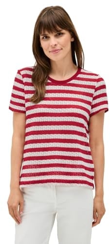 Damen Gestreiftes Ajour T-Shirt