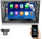 1+32G Android 14 2 DIN Car Stereo Radio For Vauxhall Opel Corsa C D Zafira B Astra G H with Wireless Carplay and Android Auto 7 inch Touchscreen Bluetooth FM GPS SWC Navi WiFi AHD Camera