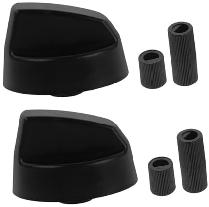 GALPADA Control Knobs with Adapters for Oven Stove Range Replacement Dials for Gas and Electric Cooktops High Temperature Precise Cooking Control Compatible with Multiple Brands