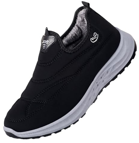 cfpqv Bottes d'hiver pour femmes imperméables - Bottes d'hiver - Chaussures d'hiver doublées - Bottes de neige - Baskets slip-on - Bottes sans lacets - Chaussures de randonnée - Chaussures de travail