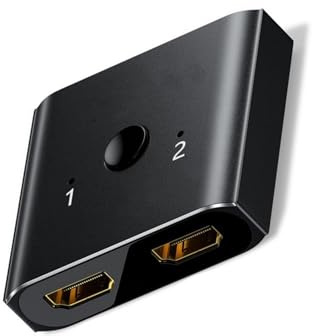 Oxtxuzdm HDMIS Splitter 4K@60Hz/8K60Hz Bidirektionaler Switcher Kompakt Für TVS Box Spielkonsolen Laptop 2in1out Splitter