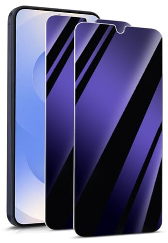 KARYLAX - 2 Pièces Protection d'écran de confidentialité (Violet), Film Protecteur Anti-Espion Effet Miroir Privaty Anti lumière bleue Compatible pour Smartphone ASUS ZenFone 8