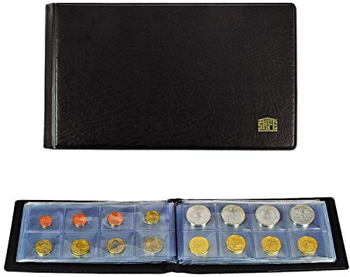 SAFE 763 Taschenmünzalbum - Münzen Sammelalbum Taschen Münzalbum Mini mit 10 Seiten für 80 Münzen bis 38 mm