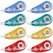 STATIONERY ISLAND Korrekturroller 8er Pack, Mini Korrekturmaus, Korrekturband 6m x 5mm, Kleberoller Maus Roller Schulsachen Correction Tapes, Für Schüler, Büro, Klebemaus, Fotokleber Fotoalbum