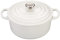 Le Creuset Signature Four Rond en Fonte émaillée 3 l 3 1/2 Quart Blanc