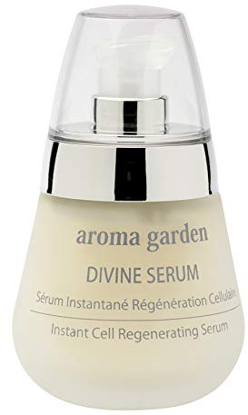 Zellregenerierendes Serum für das Gesicht mit 15 ätherischen Ölen, Vitamin C & Hyaluronsäure für mehr Geschmeidigkeit, Spannkraft & Ausstrahlung - 100% natürliche & vegane Pflege 50 ml