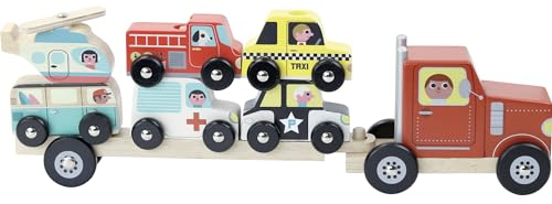 Vilac - Empil'auto Ingela P, Arrhenius veicoli con telecomando, multicolore (7601)