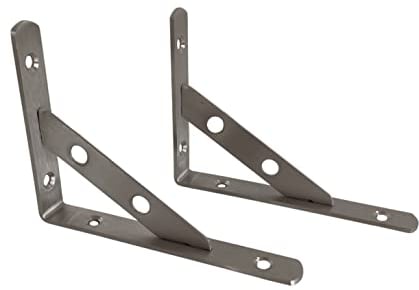 Schwerlast Regal Konsole Edelstahl Regalträger Regalhalter Regalwinkel Regal 150x115mm Regalstützen Montagewinkel Wandhalterung Konsole zur Wandbefestigung 90 Grad Winkel 2 Stück